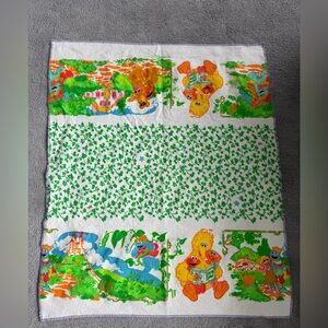 Vintage flannel Sesame Street baby  blanket💜